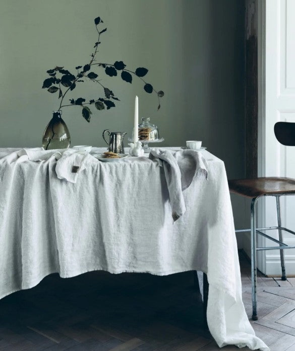 Linen Tablecloth - White