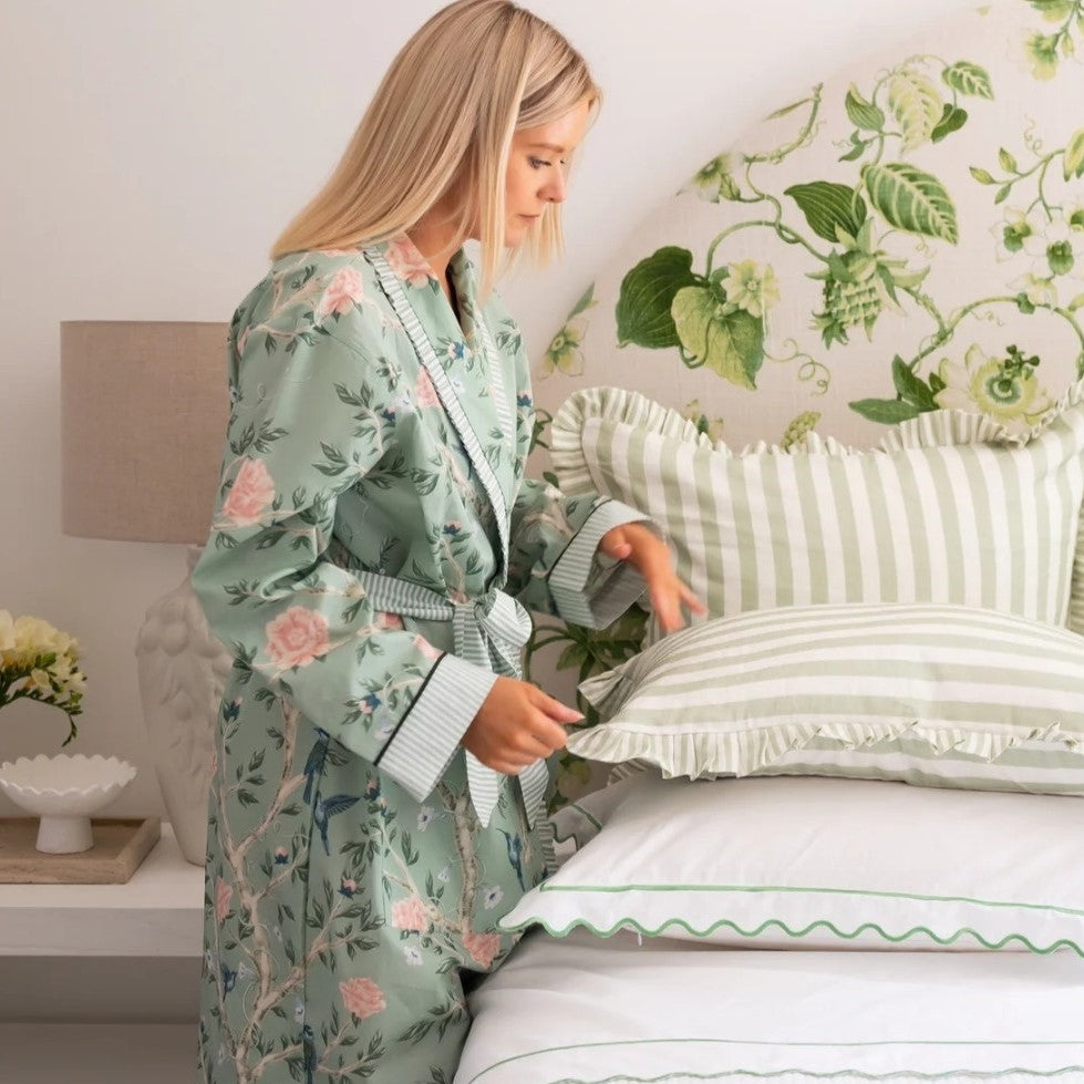 Shirley Chinoiserie Cotton Robe