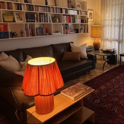 Myra Large Silk Lamp - Bronze