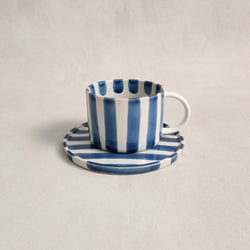 Monica Cup and Saucer – Blue