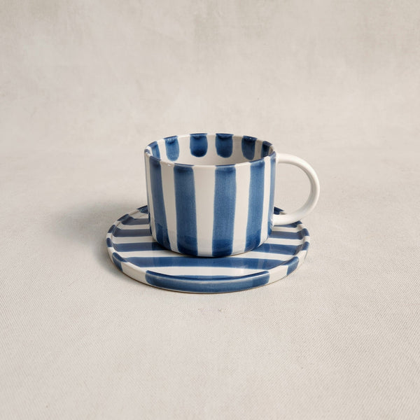 Monica Cup and Saucer – Blue