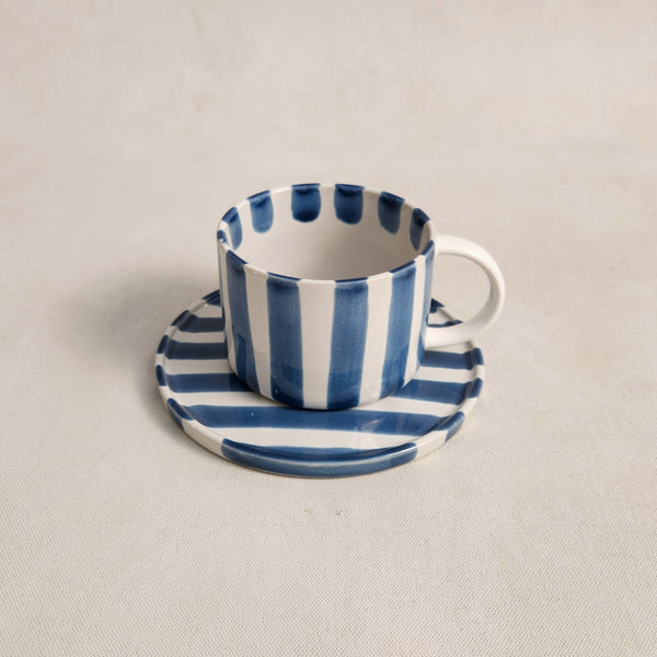 Monica Cup and Saucer – Blue