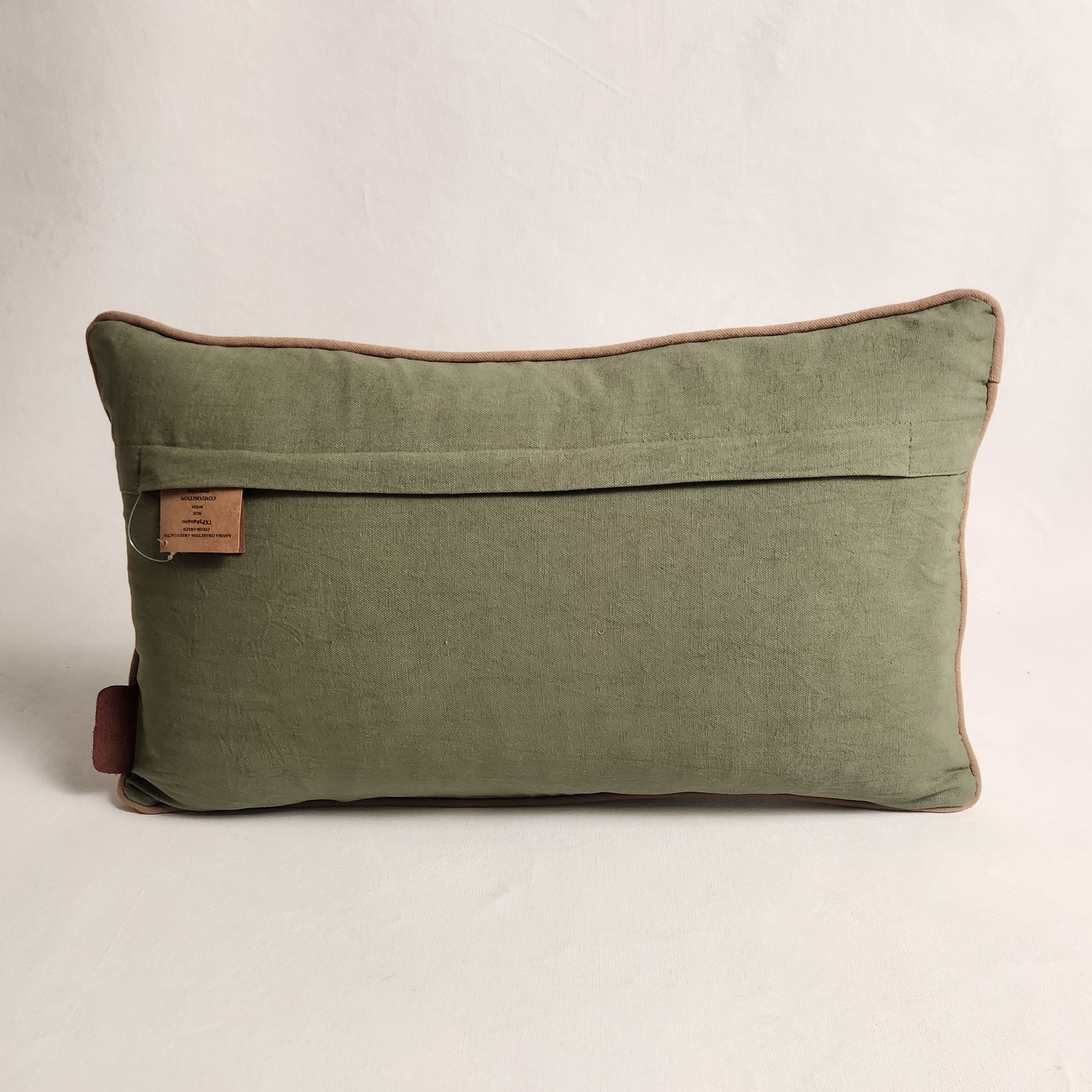Kanika Green Cactus Garden Lumbar Cushion
