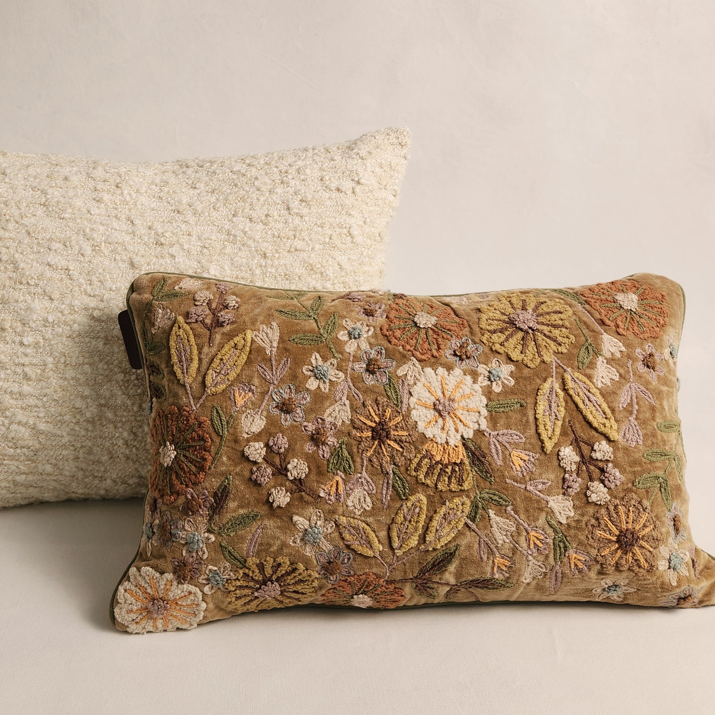 Kanika Khaki Dune Lumbar Cushion