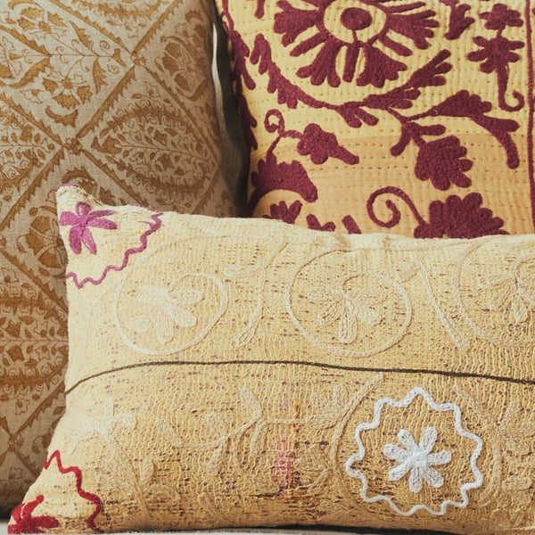 Suzani Cushion #5 - Ochre 30x50