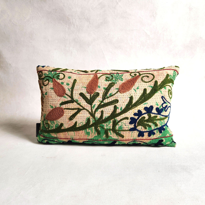 Suzani Cushion #9 - Green 30x50