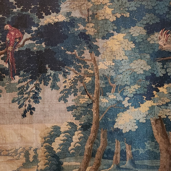 Blue Tapestry Linen Wall Hanging