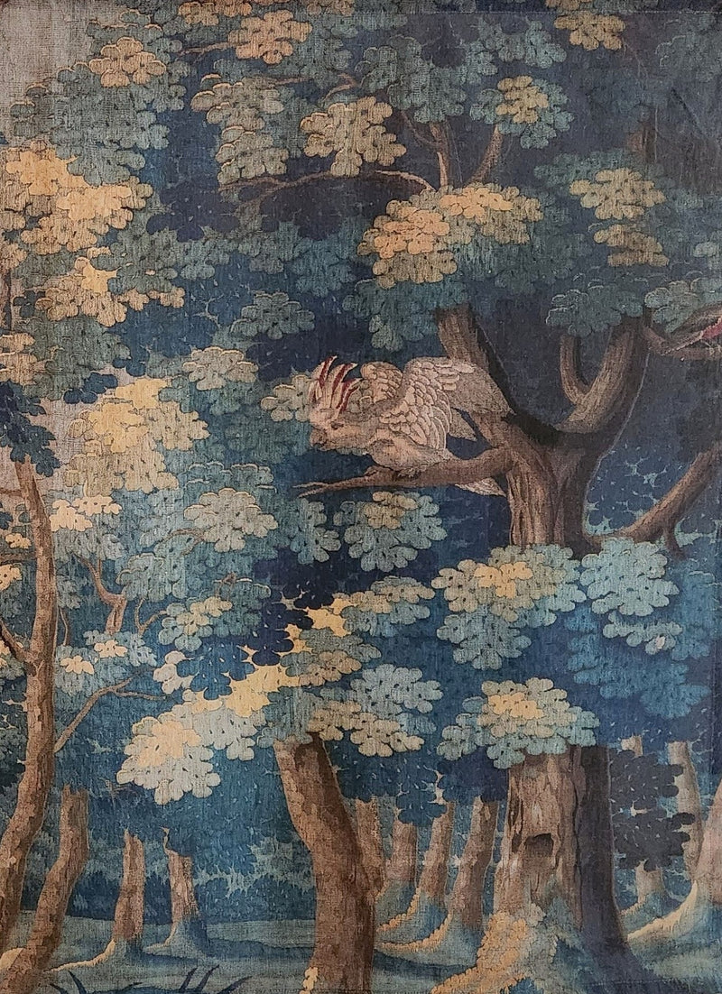 Blue Tapestry Linen Wall Hanging