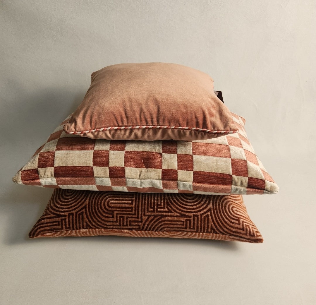 Dalila Square Cushion - Pink Peach
