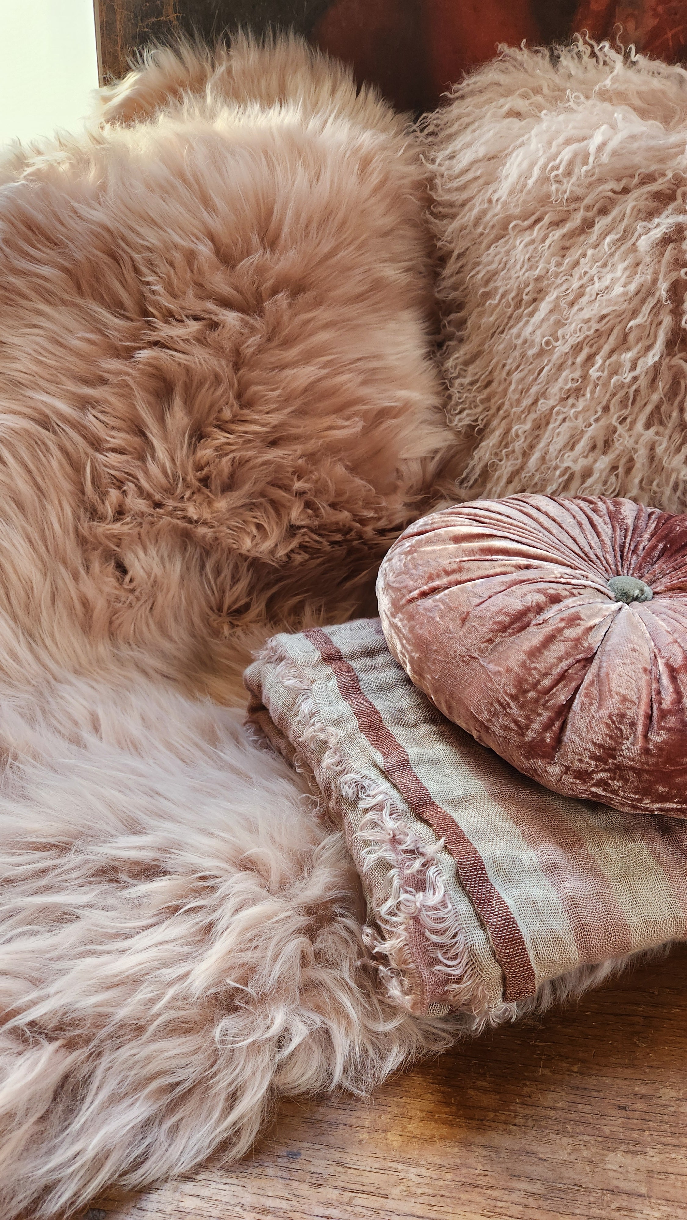 Rose Merino Sheepskin