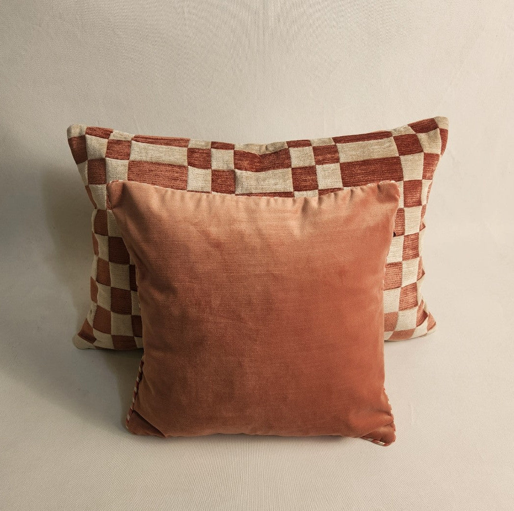 Dalila Square Cushion - Pink Peach