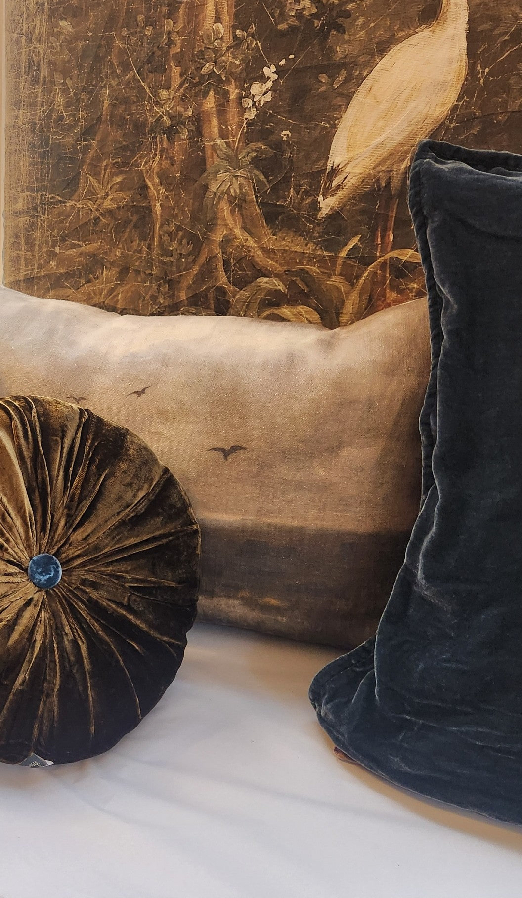 Sosavelvet Cushion - 50x50 - "Dusty Denim"