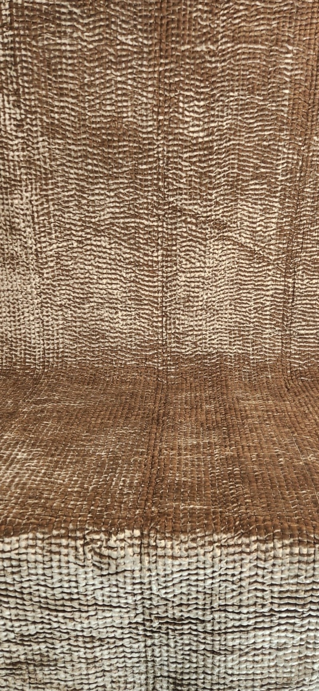 Quilted Silk Velvet Throw - Cappuccino