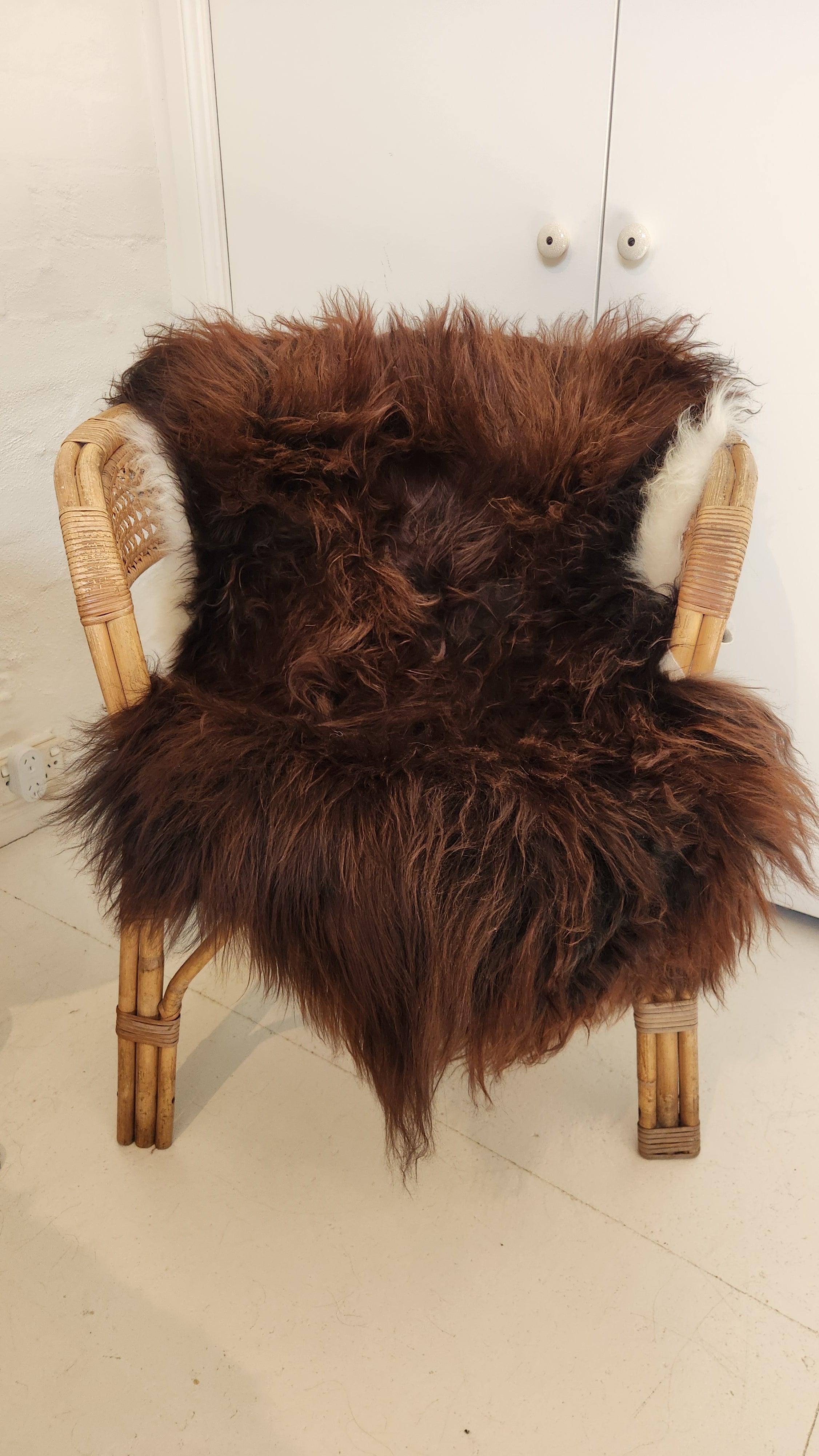 Icelandic Sheepskin -  Dark  Copper / Brown / Black
