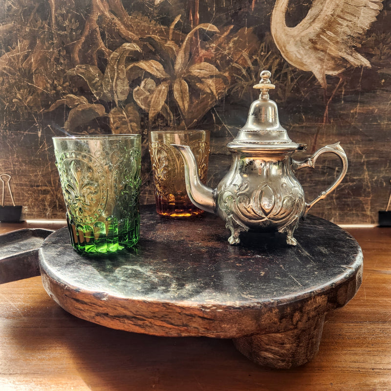 Vintage Moroccan Silver-plated Teapot