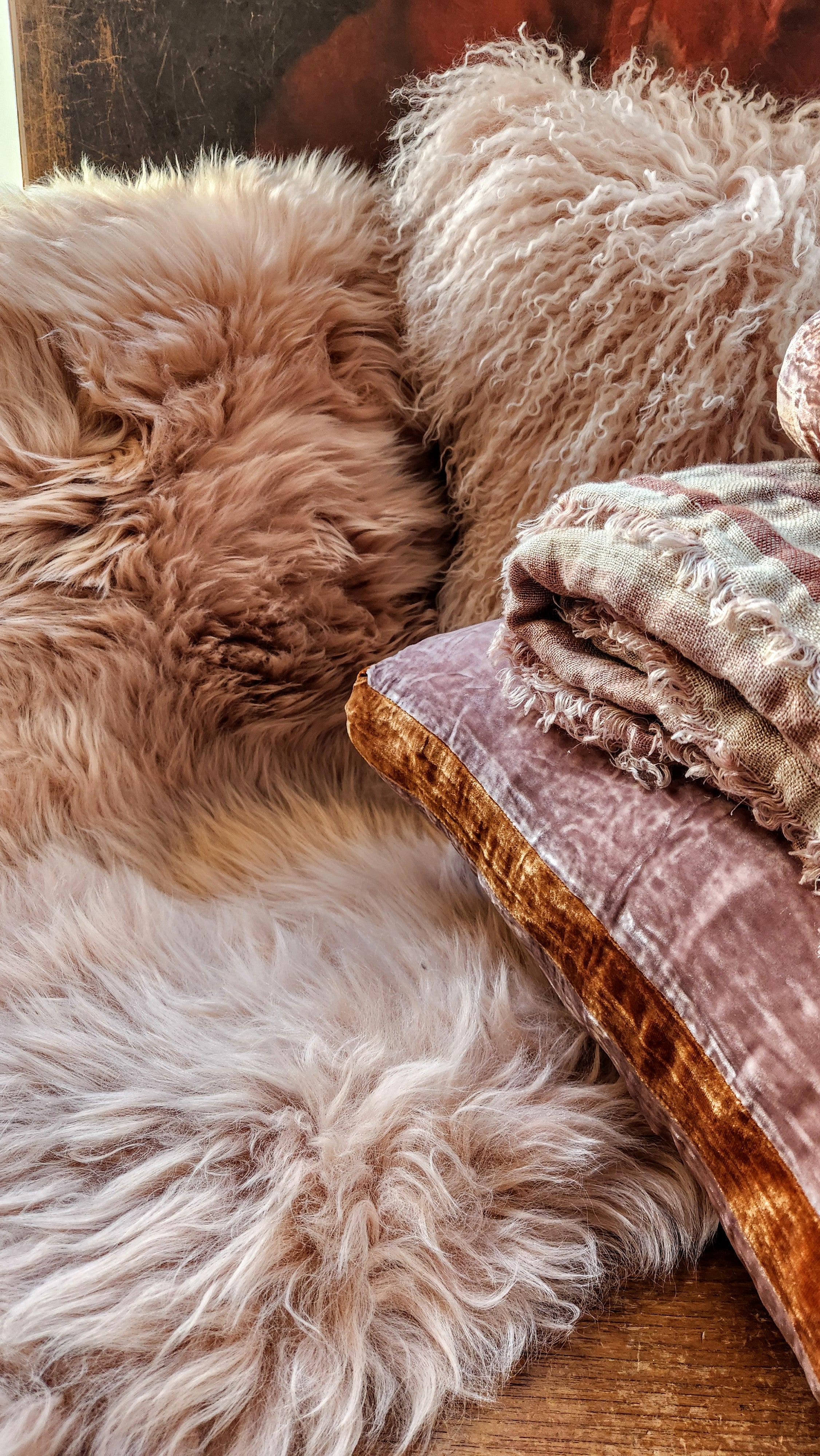 Rose Merino Sheepskin