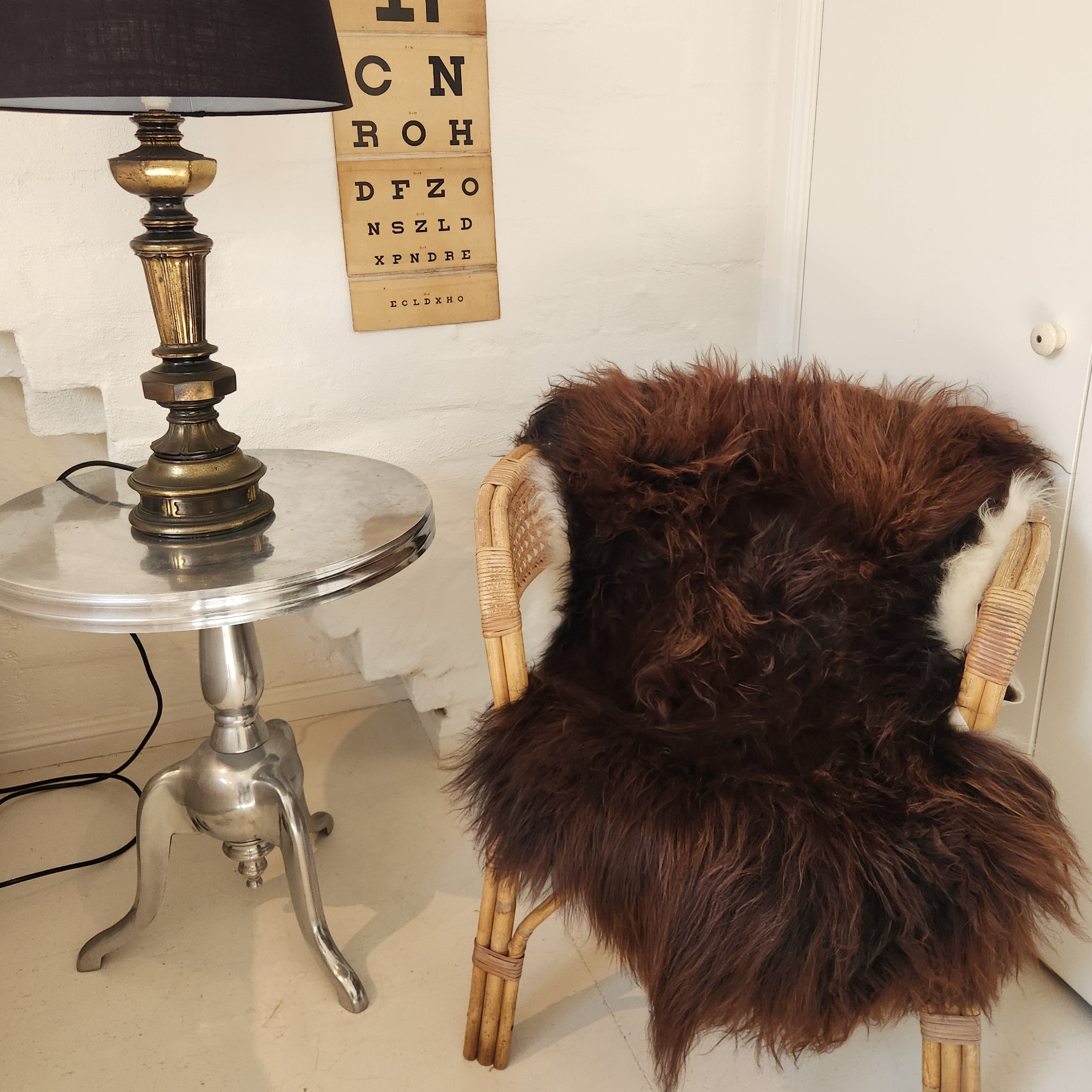 Icelandic Sheepskin -  Dark  Copper / Brown / Black