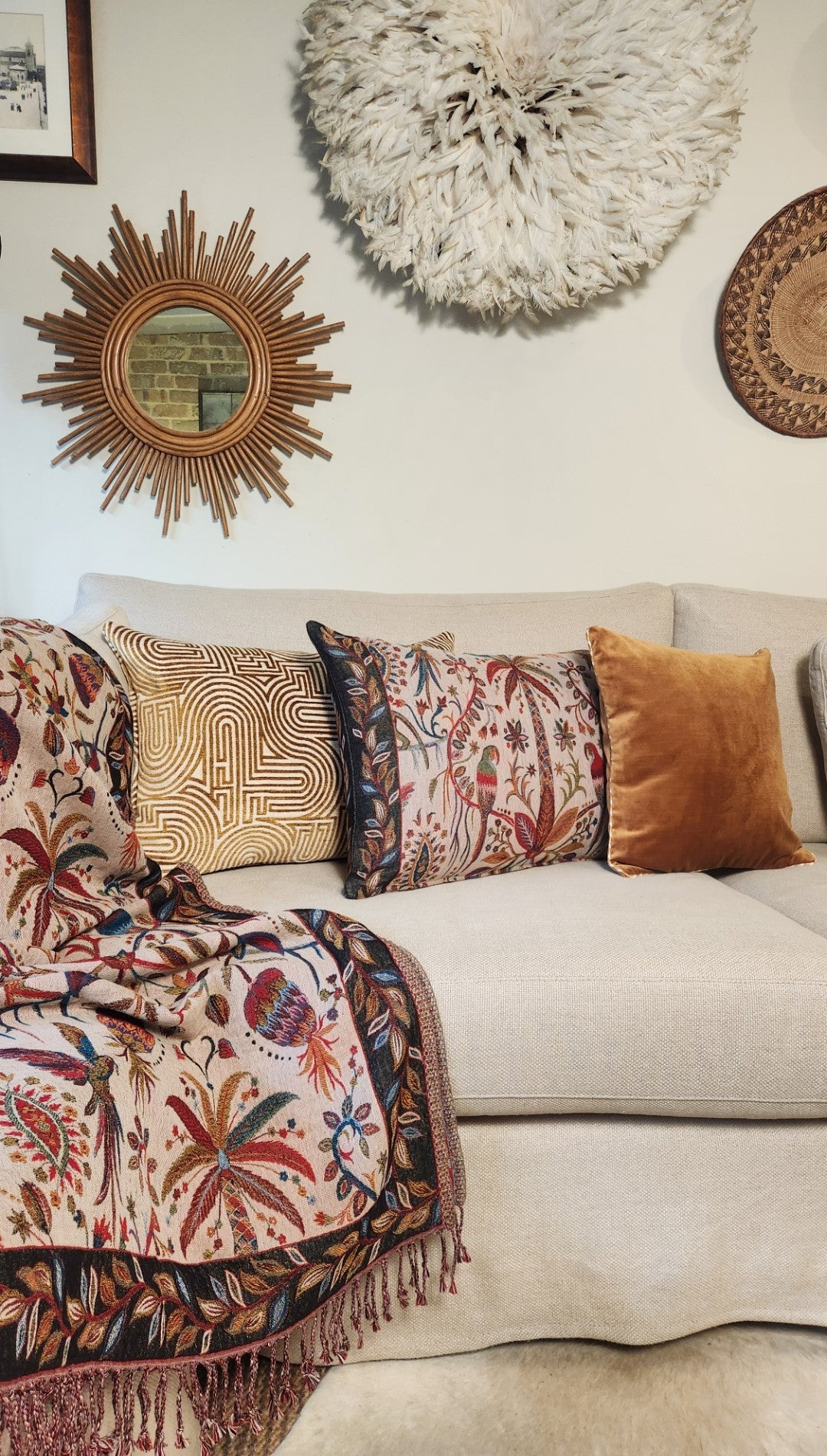 Dalila Square Cushion - Camel