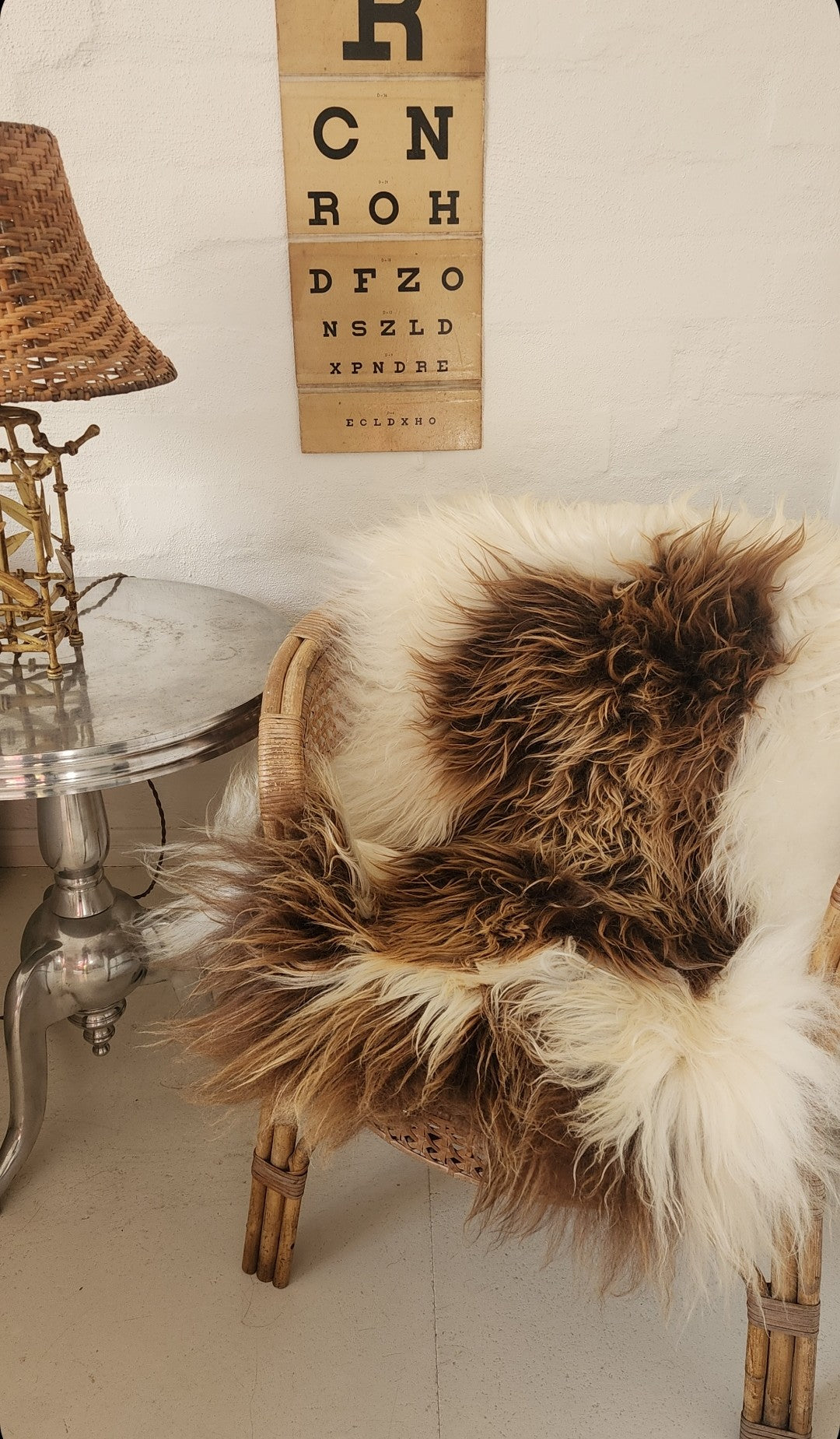 Icelandic Sheepskin - Caramel & White