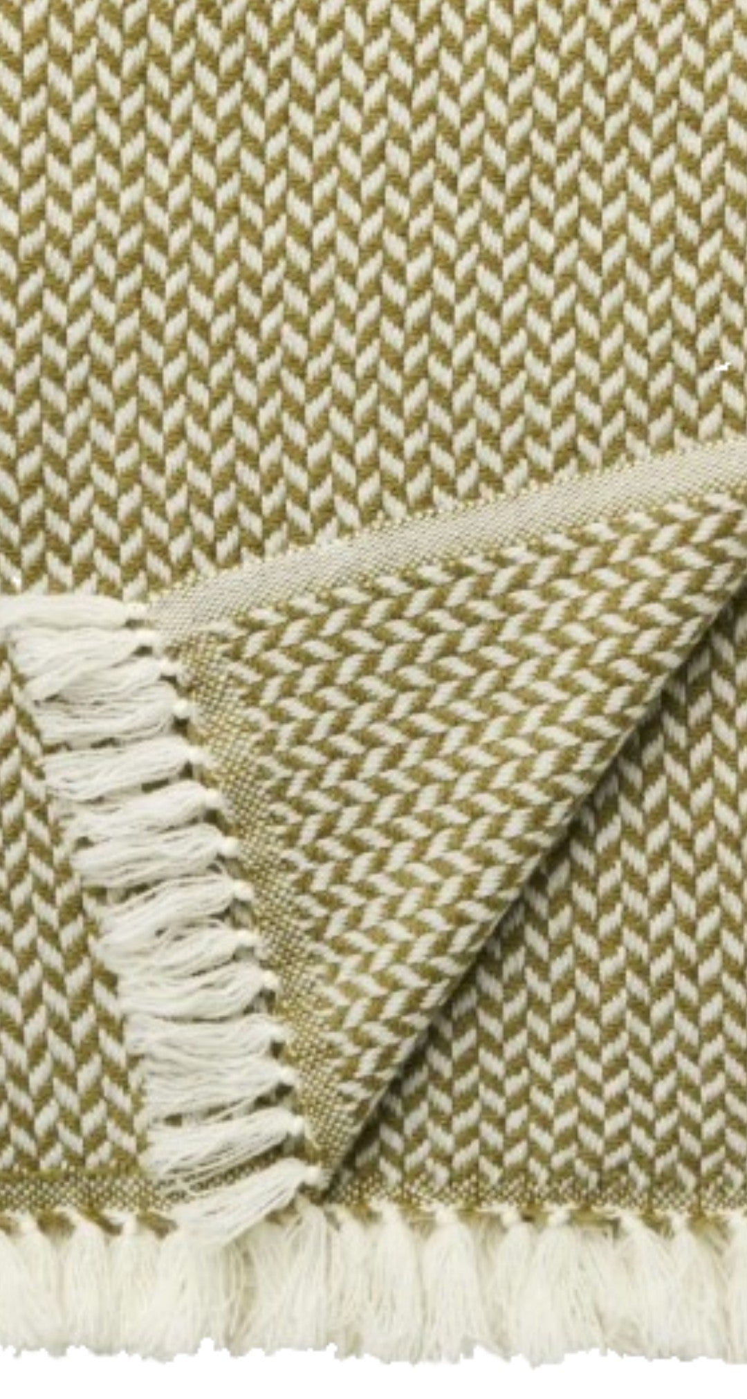 Cashmere Throw - Copenhagen Wasabi