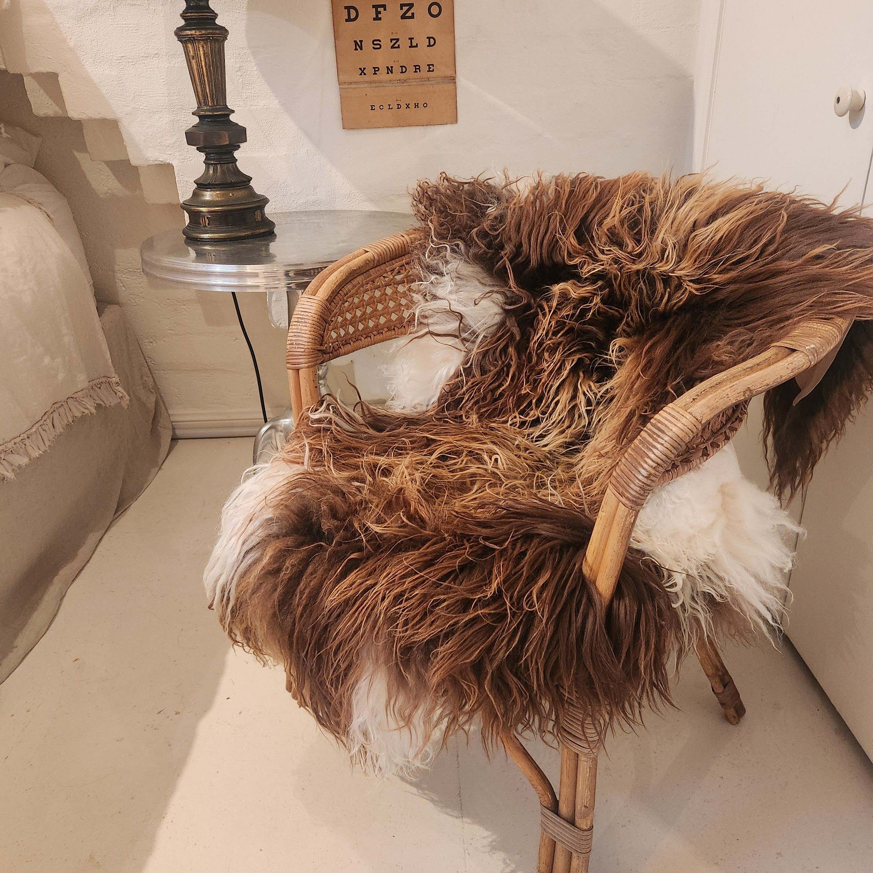 Greenlandic Sheepskin - Caramel and White