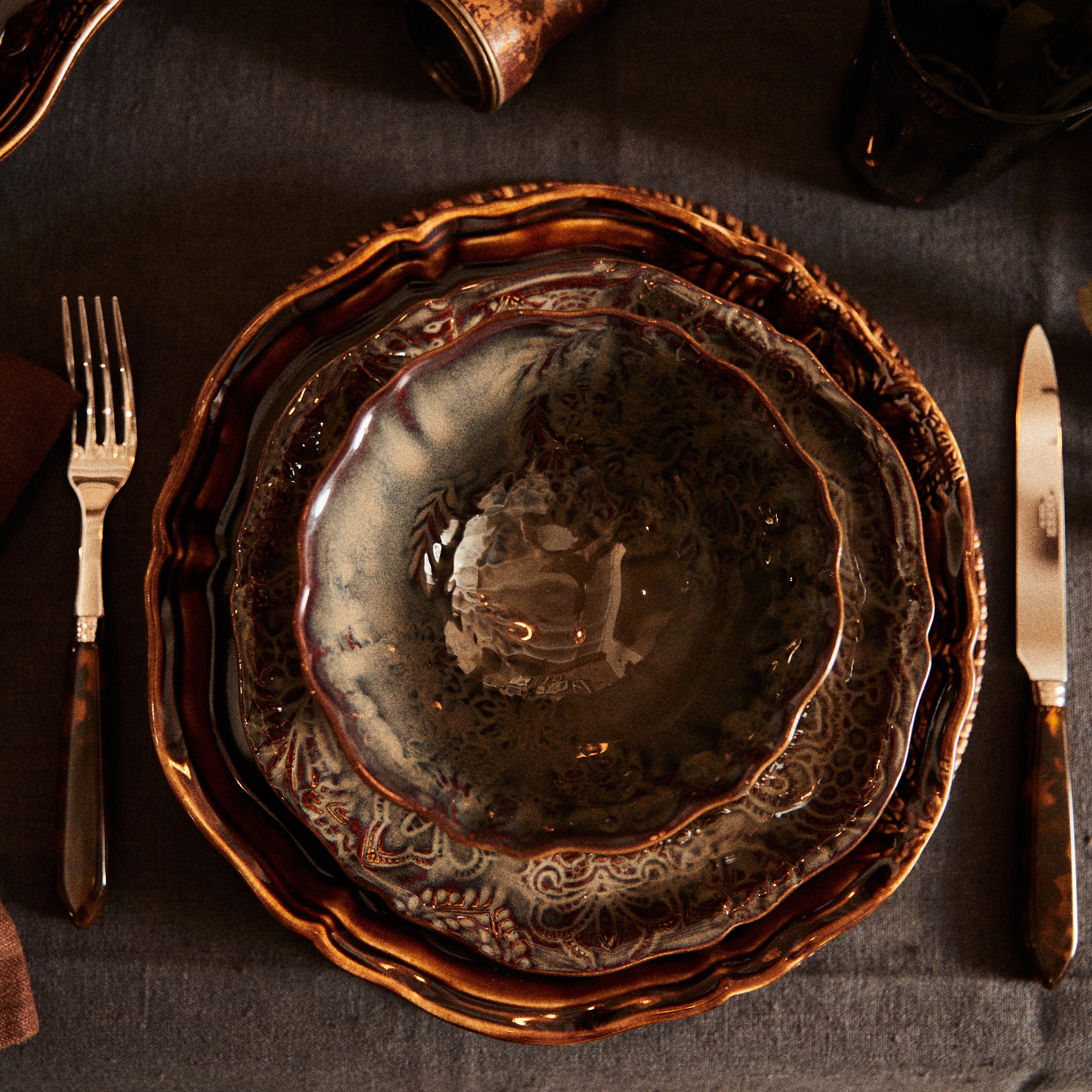 Small Soup Bowl - Fig