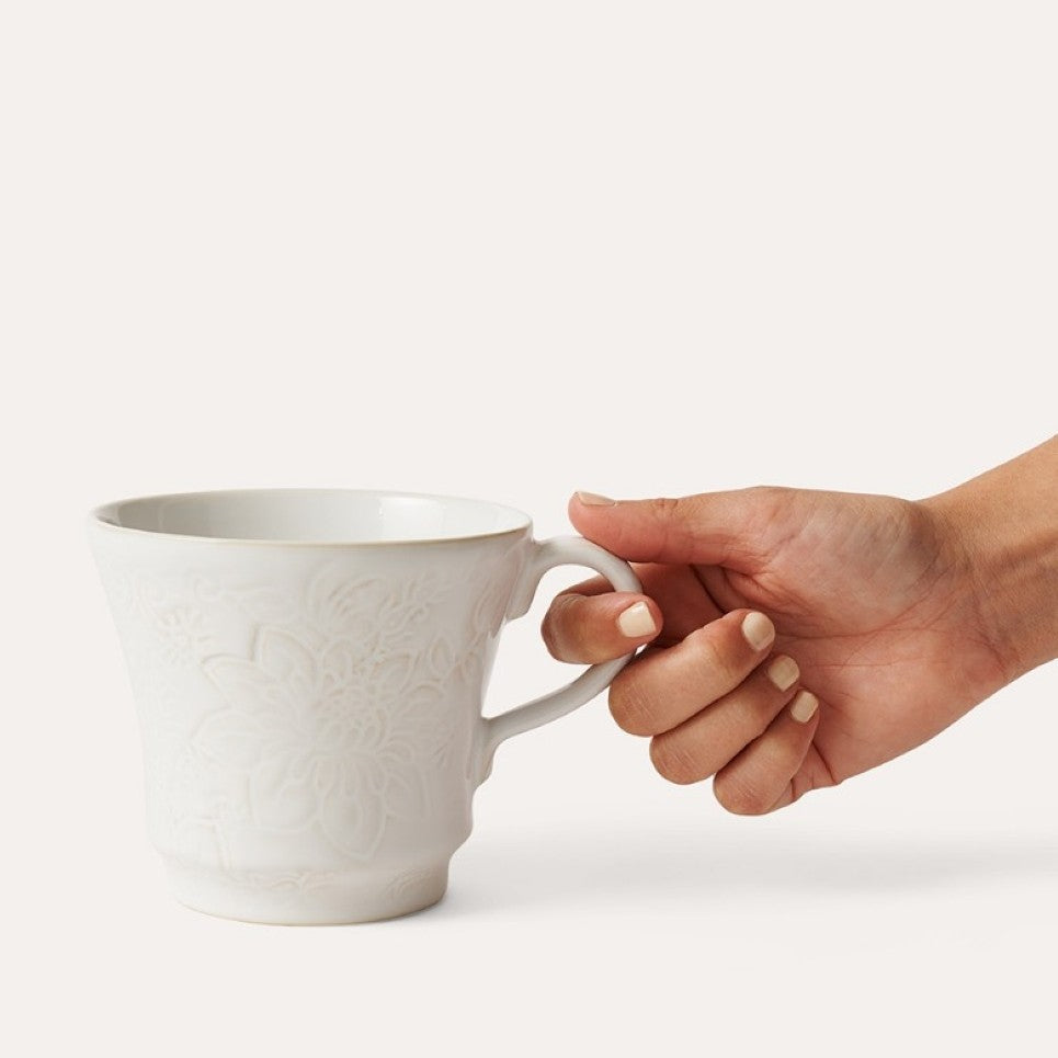 Arabesque Tea Mug - White