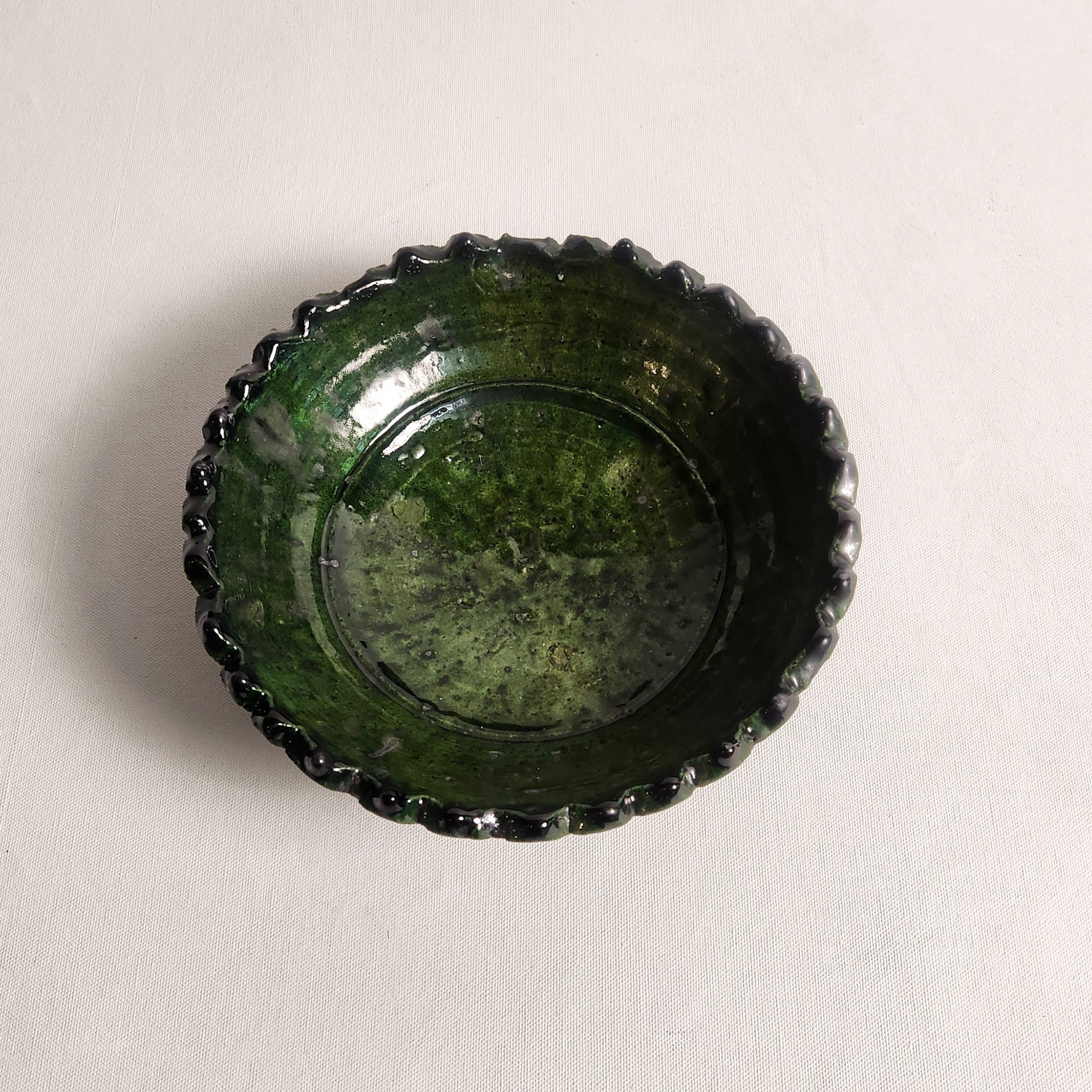Tamegroute Flat Bowl - Vert