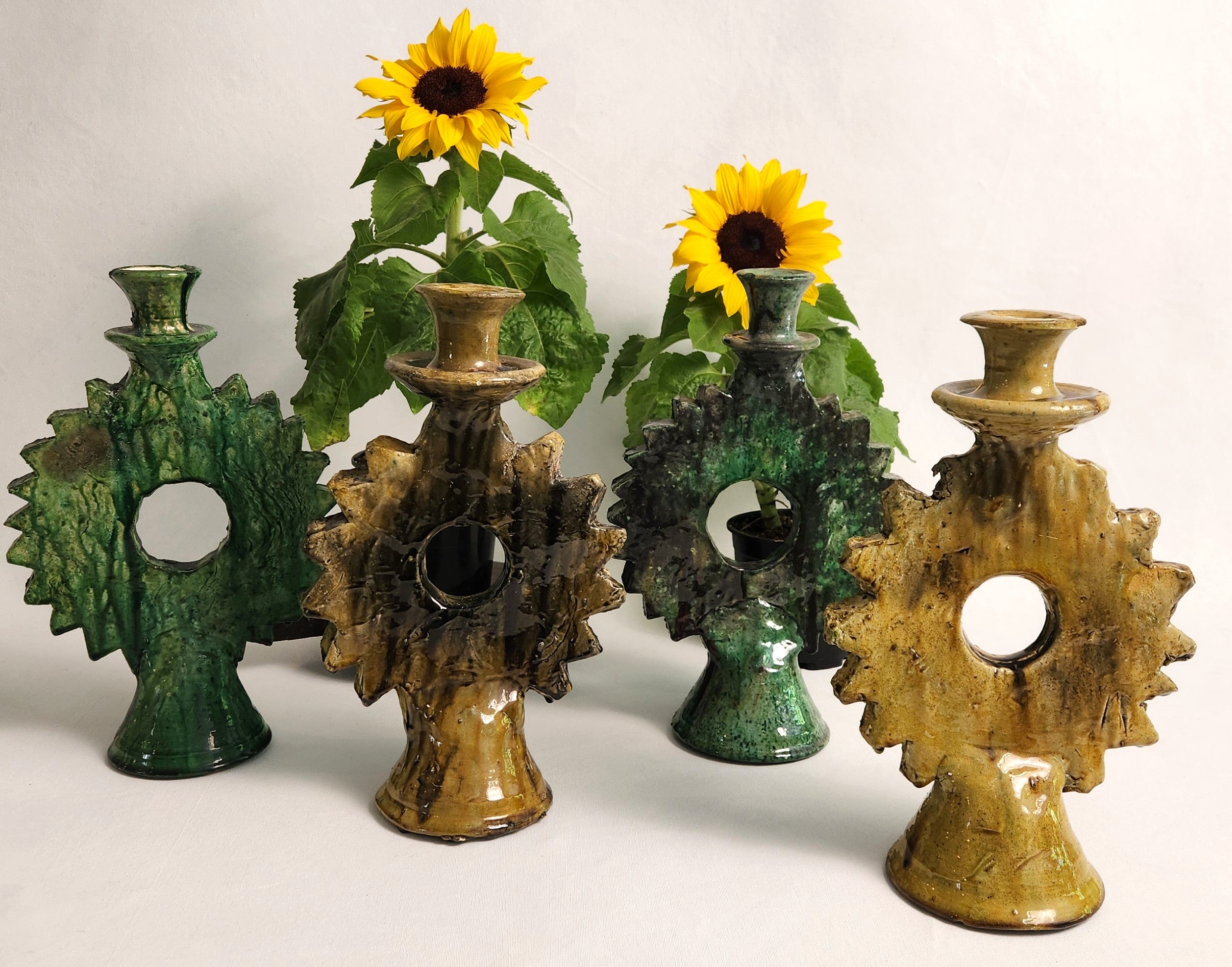 Tamegroute Sun Candlestick - Vert