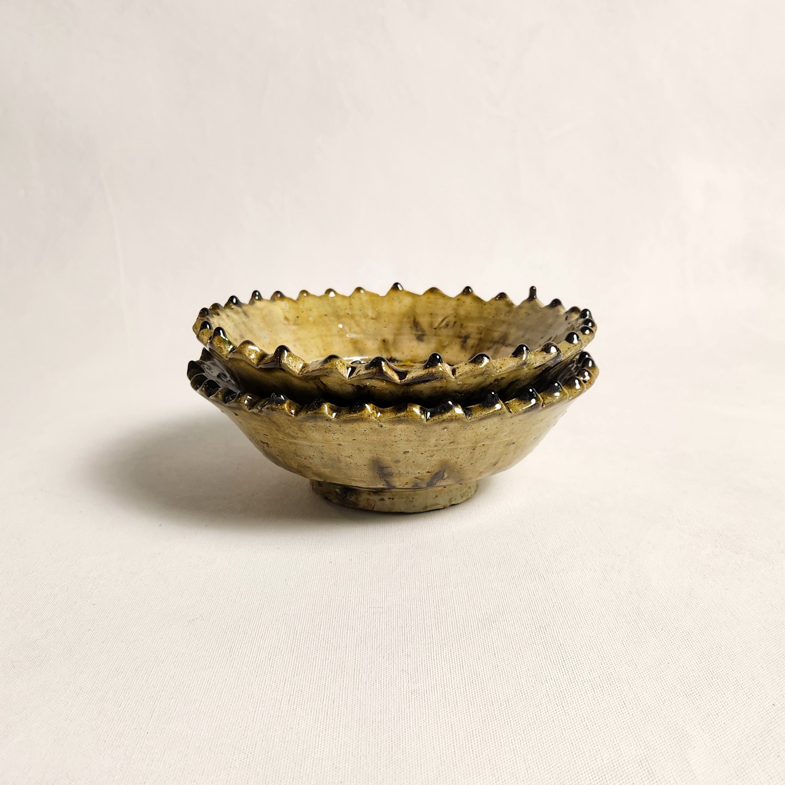 Tamegroute Flat Bowl - Jaune