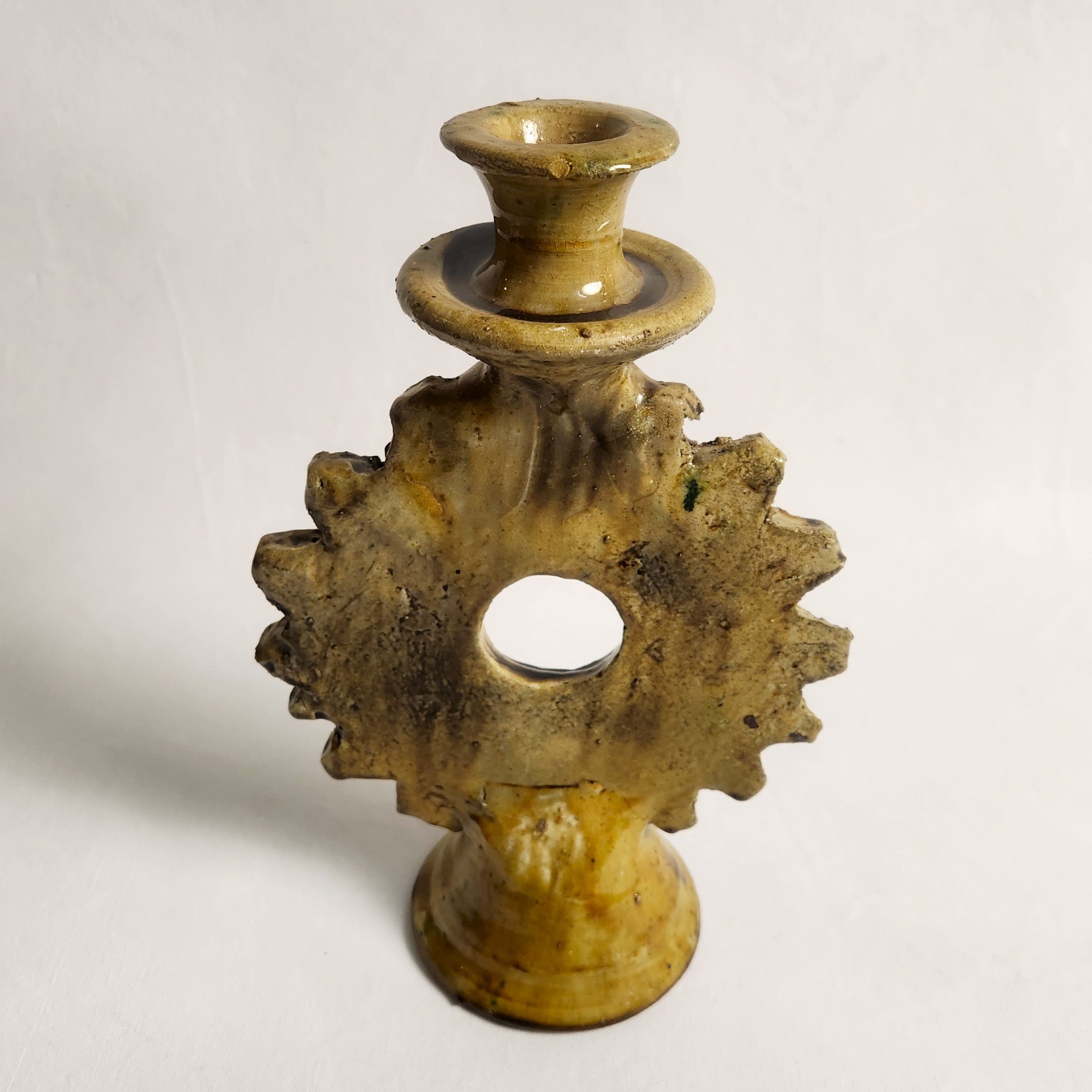 Tamegroute Sun Candlestick - Jaune