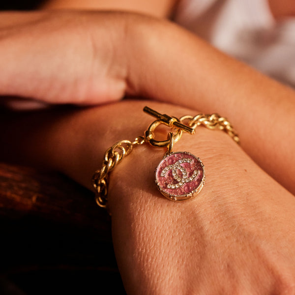 Pink Diamante Bracelet