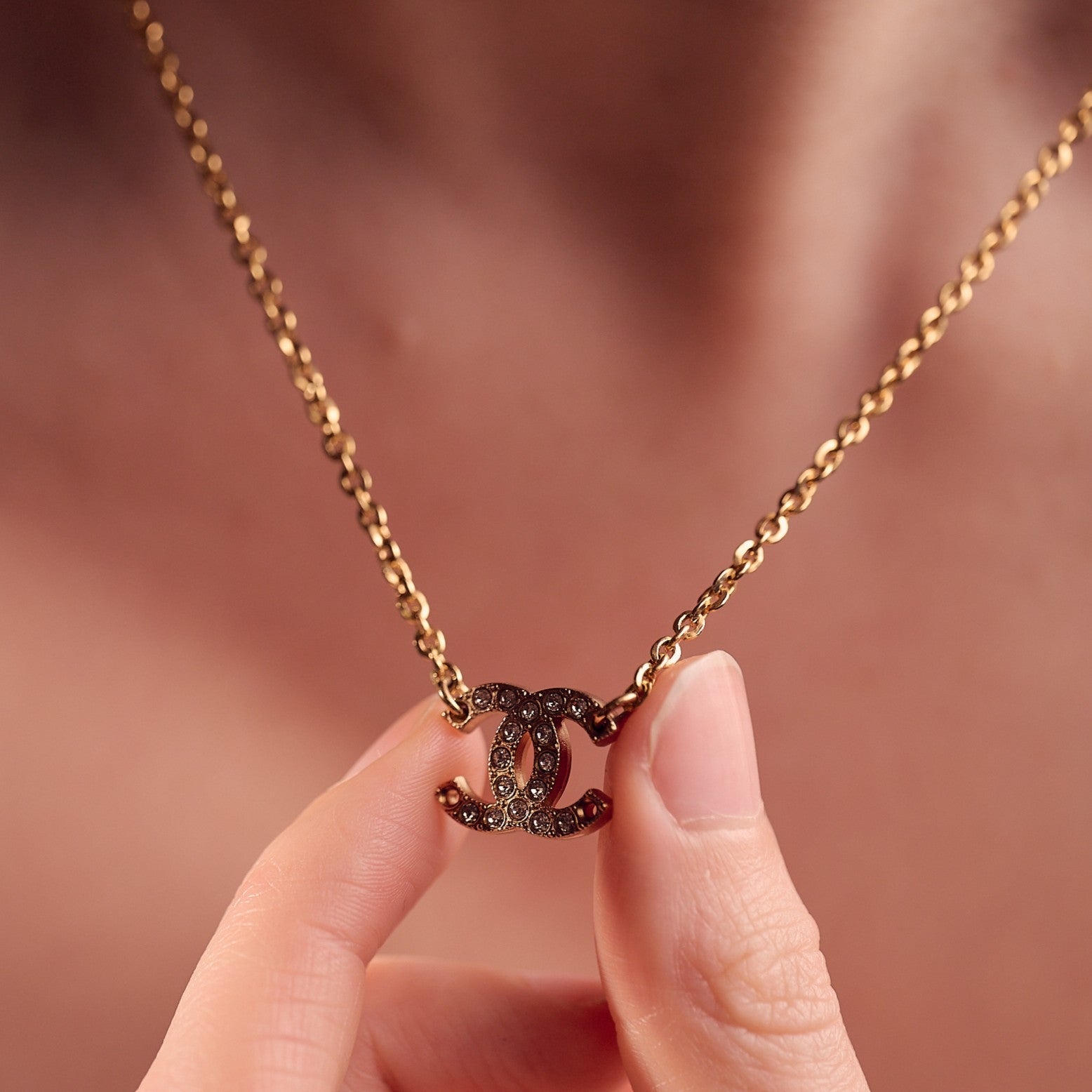 Diamante CC Fine Chain Necklace