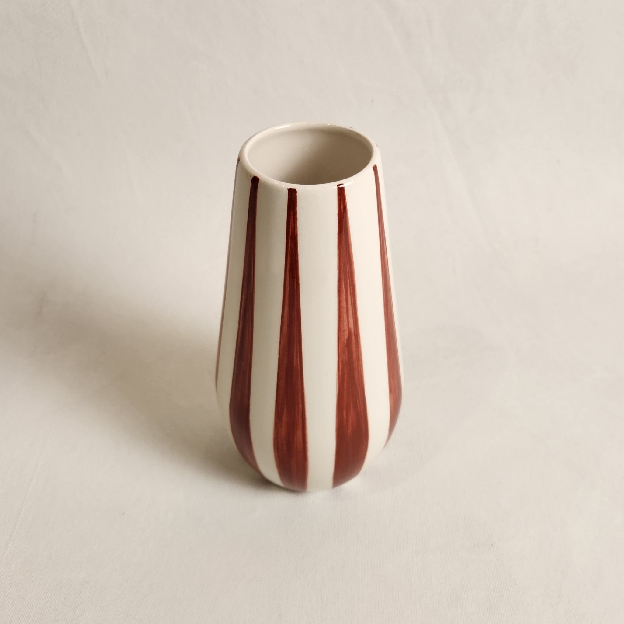 Blossom Vase - Cacao Stripe