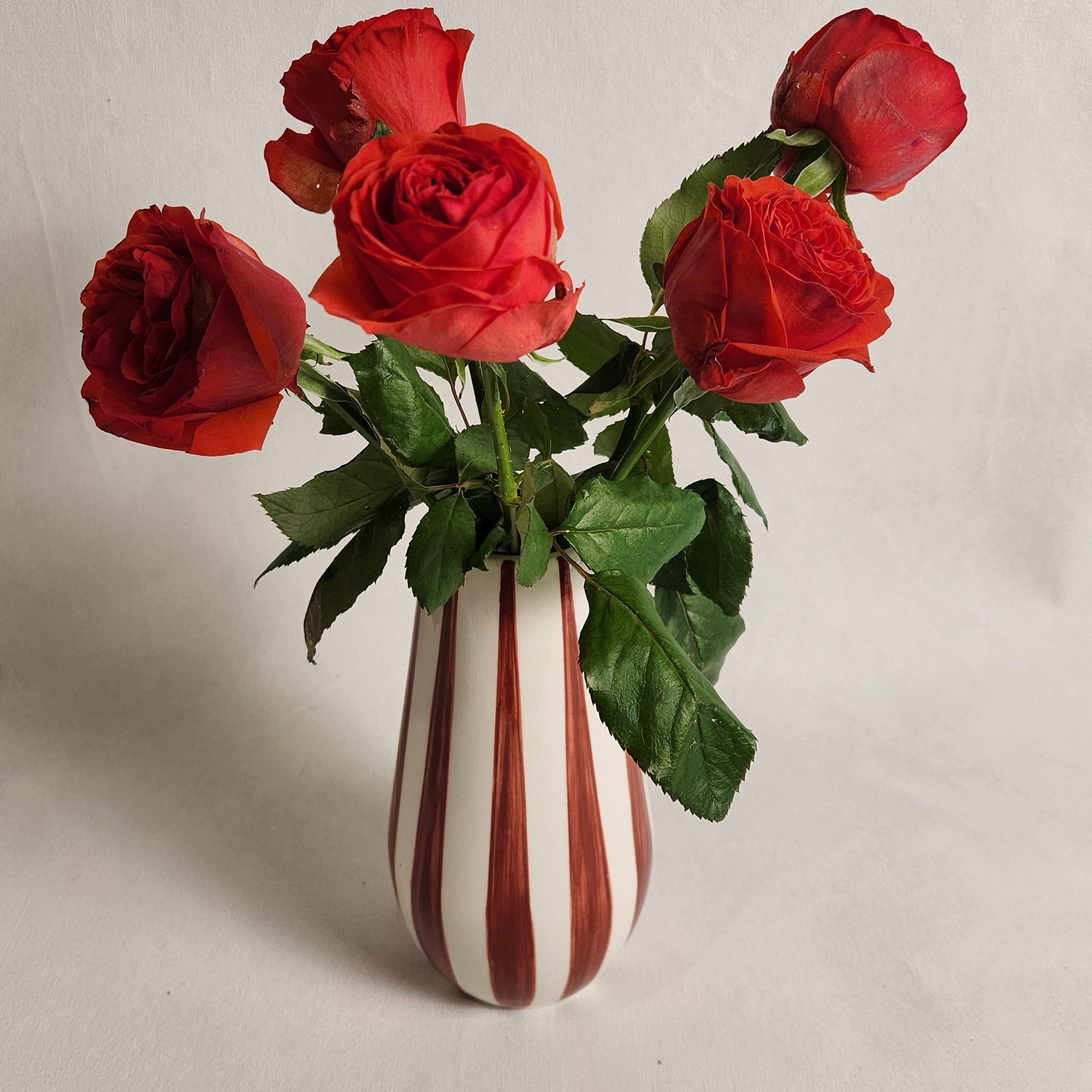 Blossom Vase - Cacao Stripe