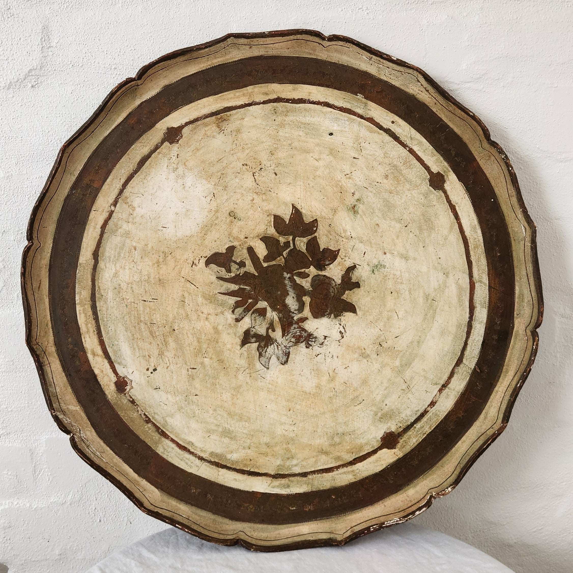 Antique Venetian Papier Mache Tray