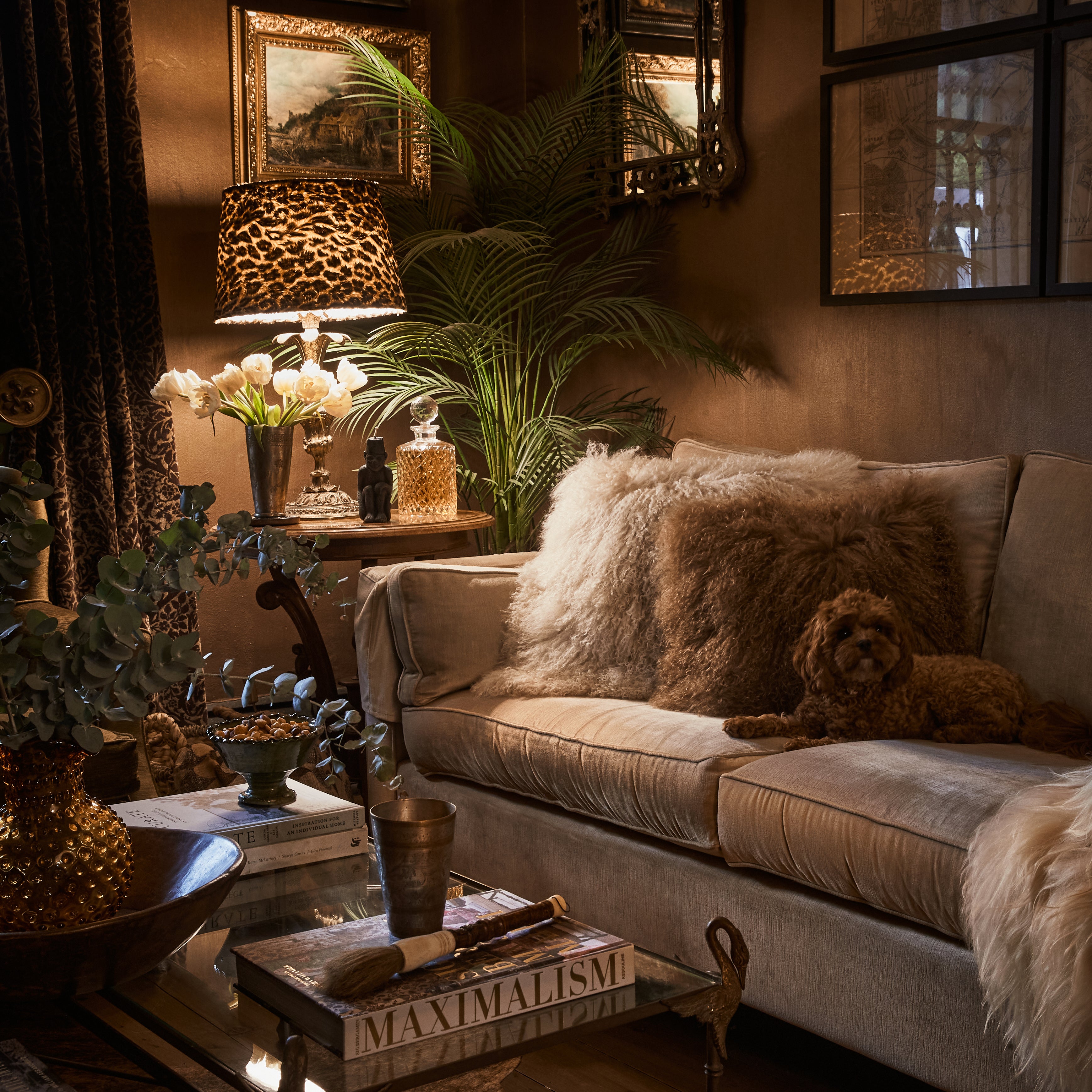 Mongolian Sheepskin Cushion - Fawn