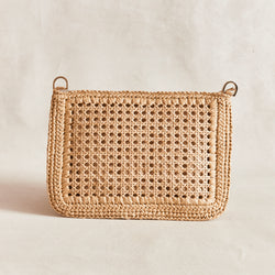 Laura Woven Clutch with Detachable Strap