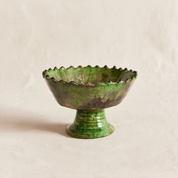 Medium Tamegroute Pedestal Bowl - Vert
