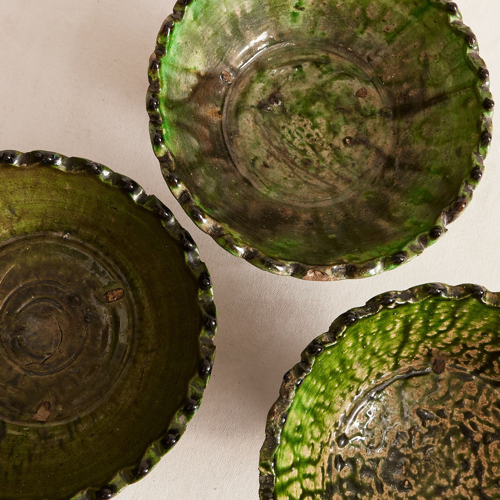 Medium Tamegroute Pedestal Bowl - Vert