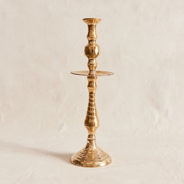 Moroccan Brass Candle Holder