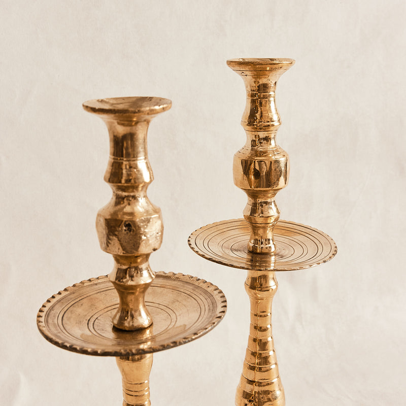 Moroccan Brass Candle Holder