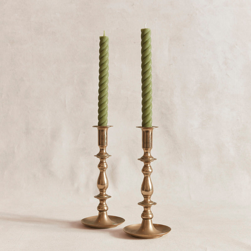 Sage Rope Candles (pair) - 10"