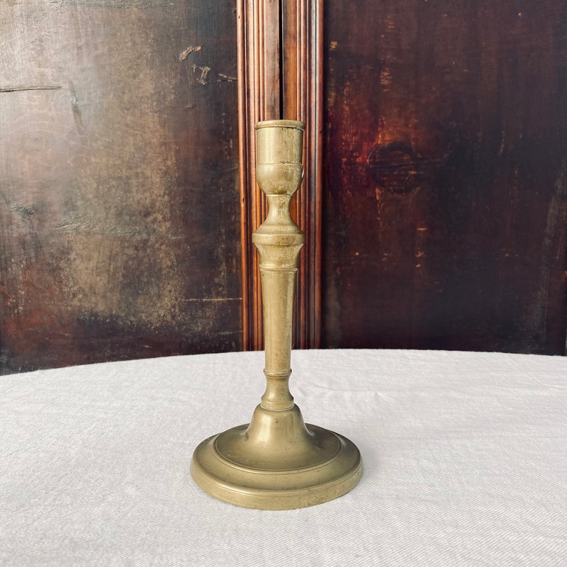 Antique Brass Single Candlestick