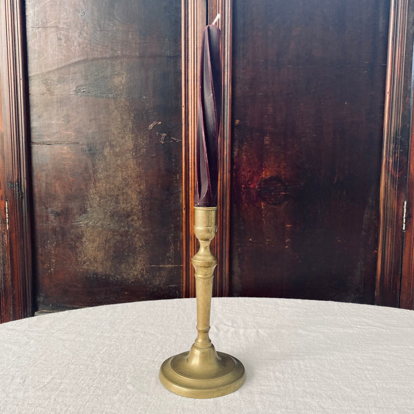 Antique Brass Single Candlestick