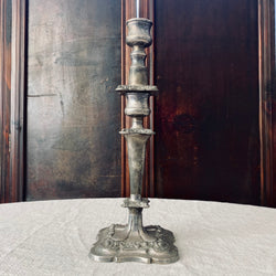 Large pewter candlestick