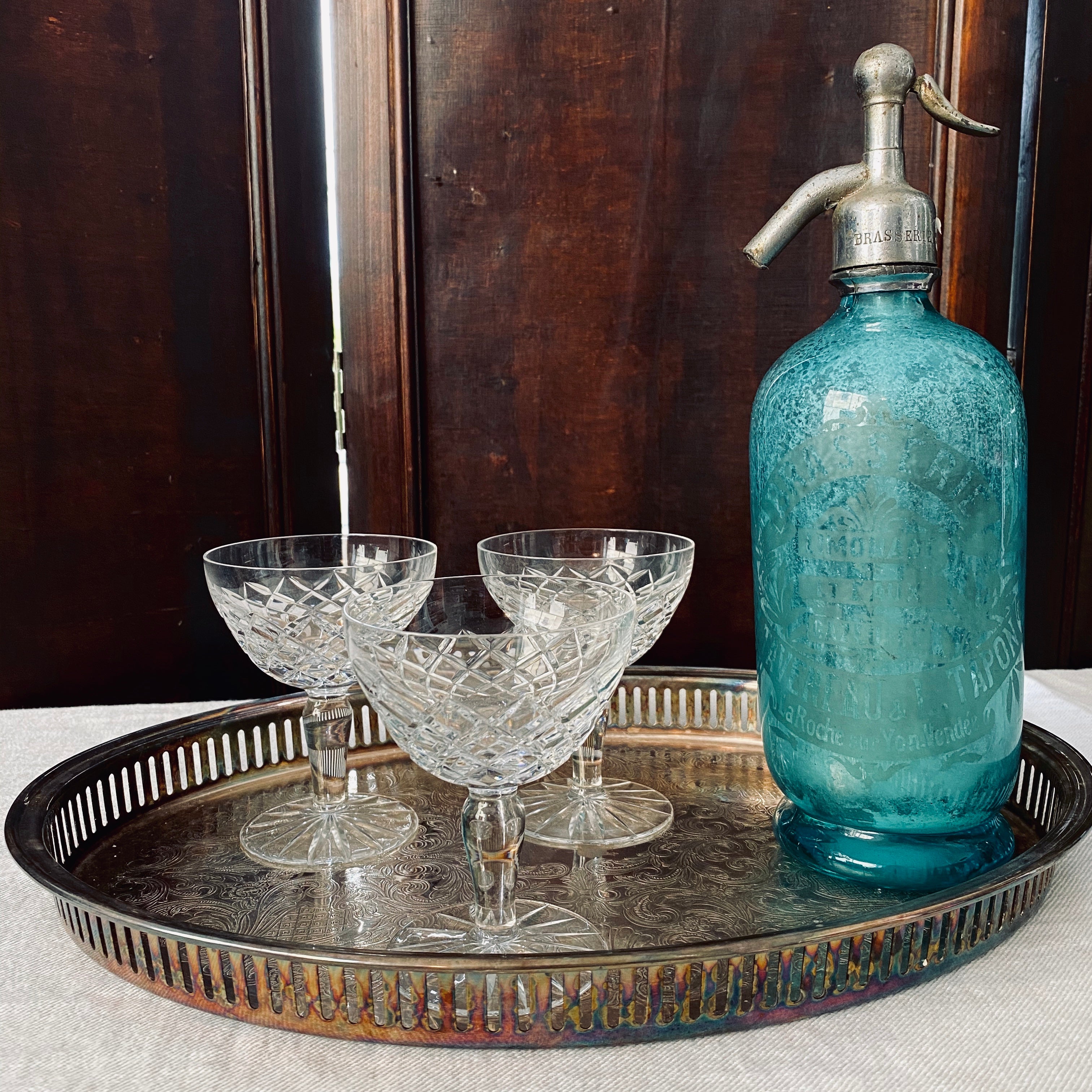 Silver Plated Pierced Gallery Tray
