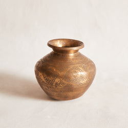 Extra Large Indian Brass Bud Vase
