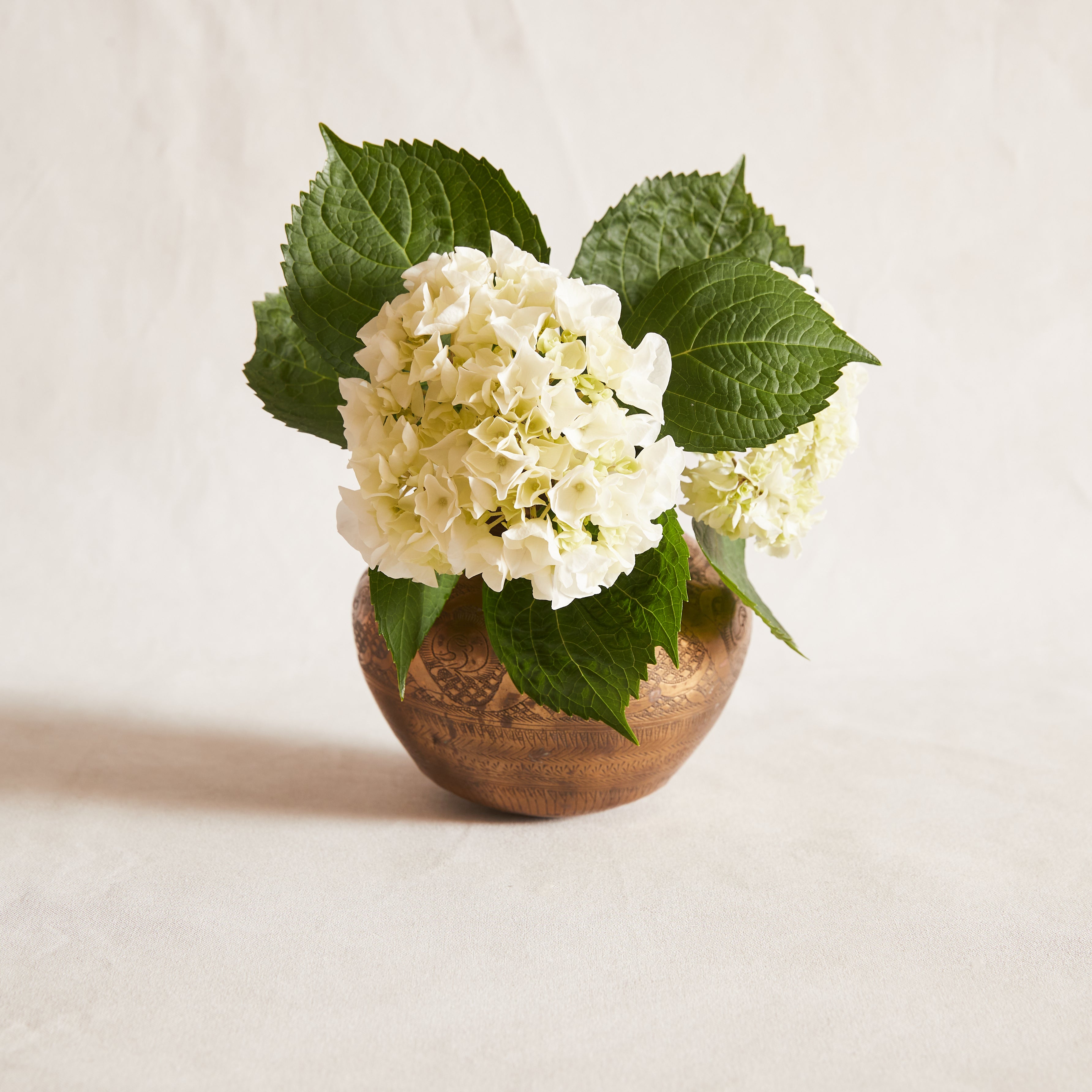 Extra Large Indian Brass Bud Vase