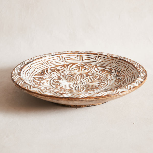 Carved Wooden Bali Plate
